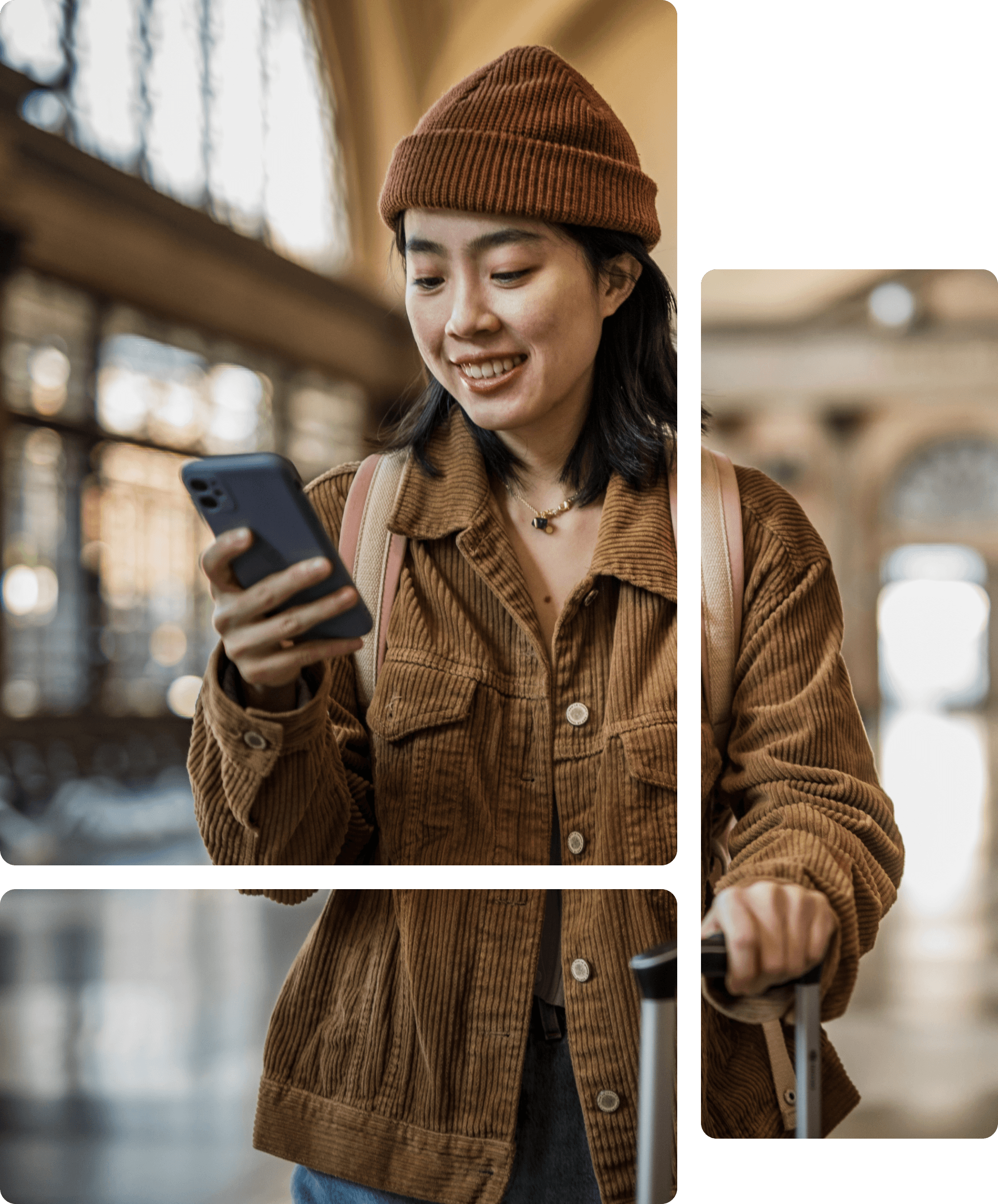 Girl checking her mobile phone